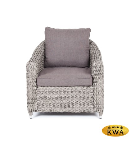 "Кон Панна" кресло из искусственного ротанга (гиацинт), цвет графит