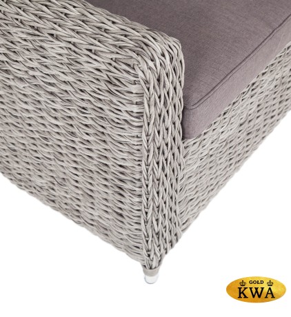 "Кон Панна" кресло из искусственного ротанга (гиацинт), цвет графит