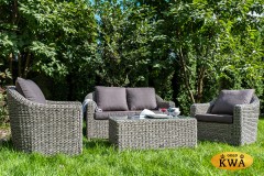 &quot;Кон Панна&quot; кресло из искусственного ротанга (гиацинт), цвет графит