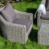 "Кон Панна" кресло из искусственного ротанга (гиацинт), цвет графит