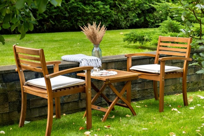 Кофейный комплект из акации КАРО c низким столом