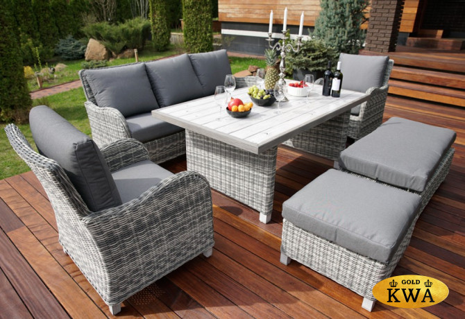 Комплект мебели из искусственного ротанга НИЦЦА обеденная группа