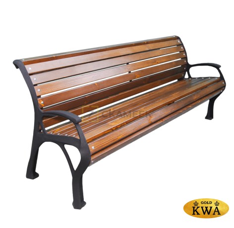 Скамейка «Екатеринбург» с подлокотниками (1,8 м ангарская сосна)