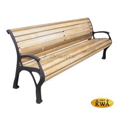 Скамейка «Екатеринбург» с подлокотниками (1,8 м ангарская сосна)