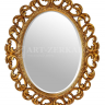 Овальное зеркало в раме Daisy Gold (Дейзи), 80*100 см