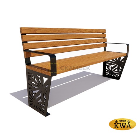 Скамейка «Ромашка» (1,2 лиственница,30х60)