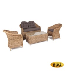 &quot;Равенна&quot; лаунж-зона из искусственного ротанга, цвет соломенный