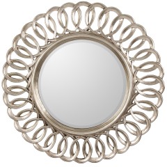 Круглое зеркало в раме Kimberly Silver