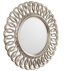 Круглое зеркало в раме Kimberly Silver