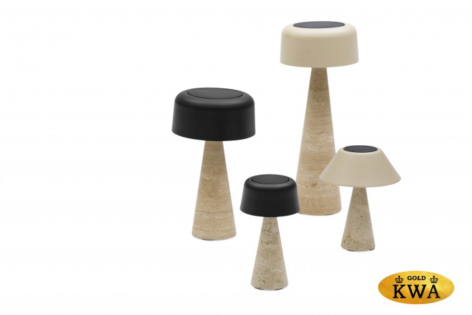 Kiruna (Cone XL) Светильник бежевый, алюминий/натуральный камень