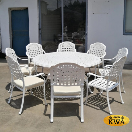 Белая литая мебель из алюминия Geraldine 8