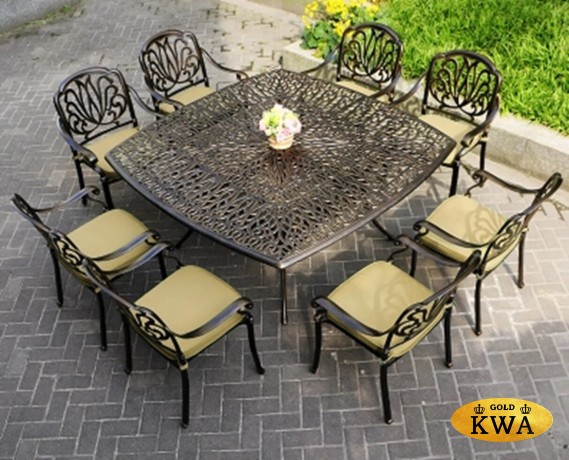 Обеденная группа из литого алюминия Capri 8