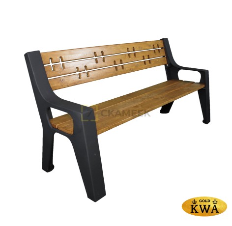 Скамейка чугунная «Казань» (1,5 ангарская сосна)