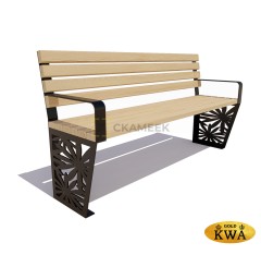 Скамейка «Ромашка» (1,5 лиственница,30х60)