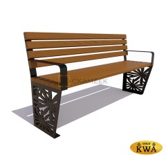 Скамейка «Ромашка» (1,5 лиственница,30х60)