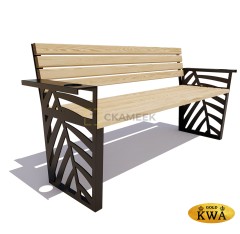 Скамейка парковая «Крым» (0,6 ангарская сосна, 40х60)