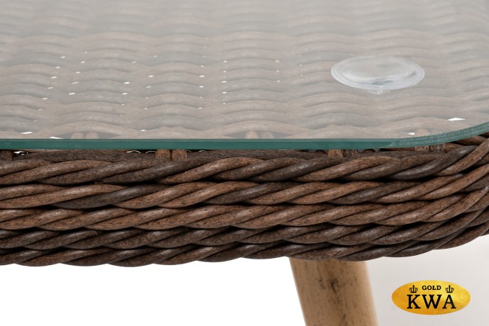 "Прованс" столик журнальный из ротанга, цвет коричневый