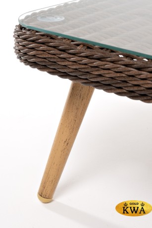 "Прованс" столик журнальный из ротанга, цвет коричневый