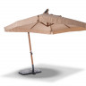 Корсика зонт уличный на алюминиевой опоре, цвет под дерево