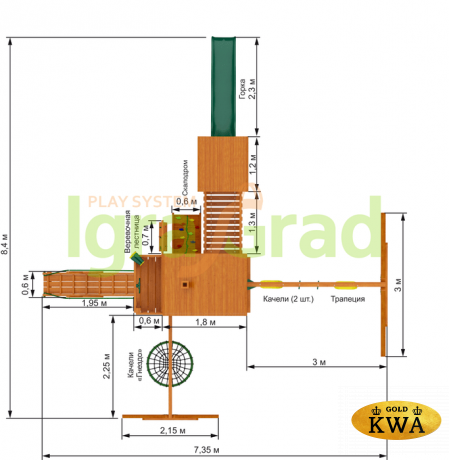 Детская площадка IgraGrad "Моряк" (Дерево)