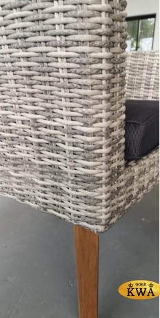 Комплект плетеной мебели с диваном AFM-605G Grey