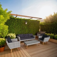 Комплект плетеной мебели AFM-605G Grey