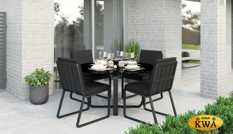 Обеденный комплект Primavera темно-серый