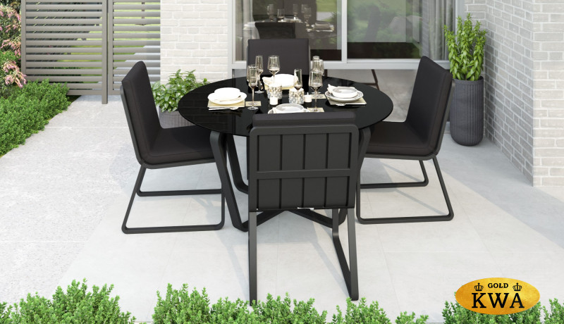 Обеденный комплект Primavera темно-серый