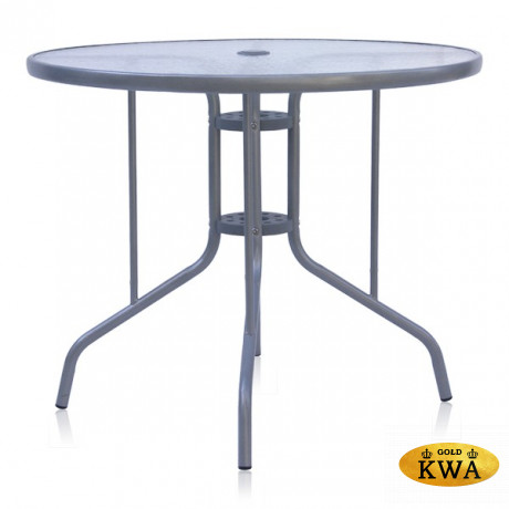 Стол D90 Silver metallic