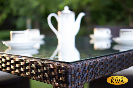 Обеденный комплект MILANO темно-коричневый на 4 персоны