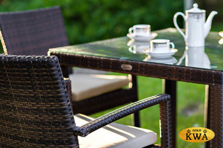 Обеденный комплект MILANO темно-коричневый на 4 персоны