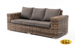 &quot;Палермо&quot; диван из искусственного ротанга трехместный, цвет соломенный