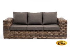 &quot;Палермо&quot; диван из искусственного ротанга трехместный, цвет соломенный