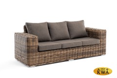 &quot;Палермо&quot; диван из искусственного ротанга трехместный, цвет соломенный