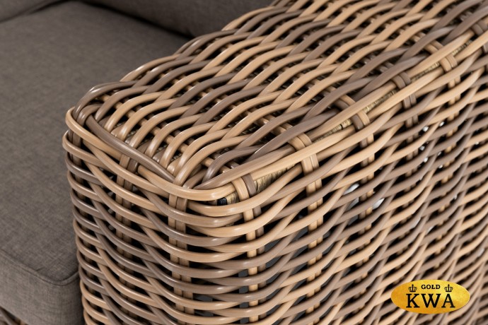 "Палермо" диван из искусственного ротанга трехместный, цвет соломенный