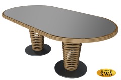 MOKKA MAJORCA стол обеденный, цвет соломенный