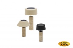 Kiruna (Cylinder Cone S) Светильник бежевый, алюминий/натуральный камень