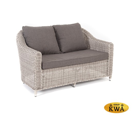 "Кон Панна" диван из искусственного ротанга двухместный, цвет бежевый