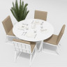 Обеденный комплект Primavera белый