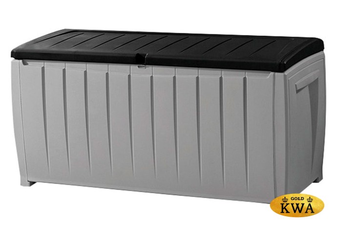 Сундук "Novel", 340 л, серый-чёрный