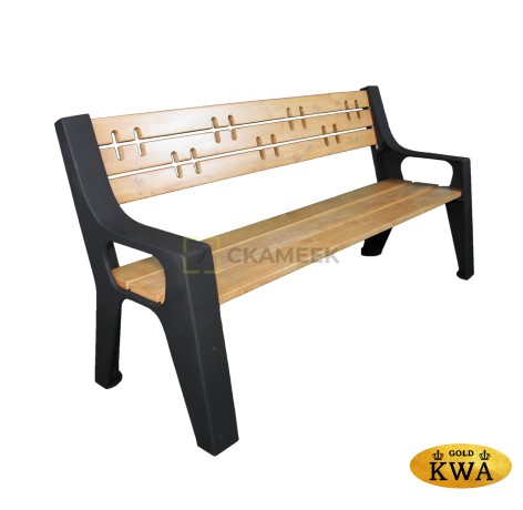 Скамейка чугунная «Казань» (0,6 ангарская сосна)