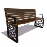 Садово-парковая скамейка «Севастополь» (1,5 лиственница,30х60)