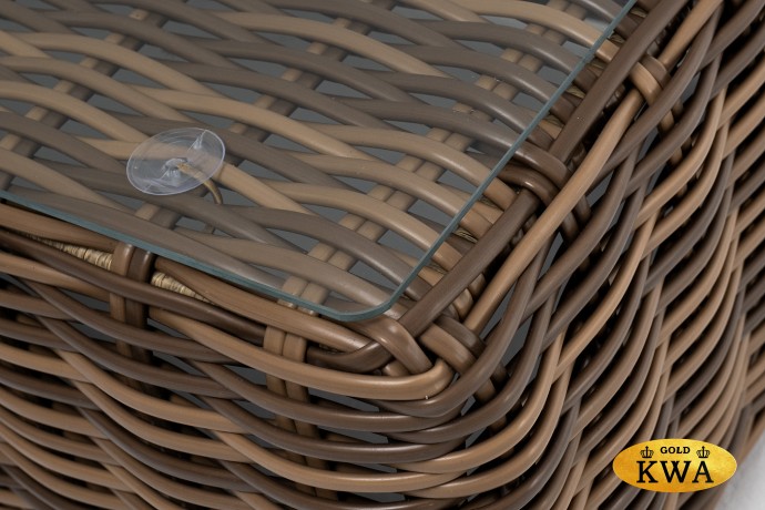 "Палермо" журнальный столик из искусственного ротанга, цвет соломенный