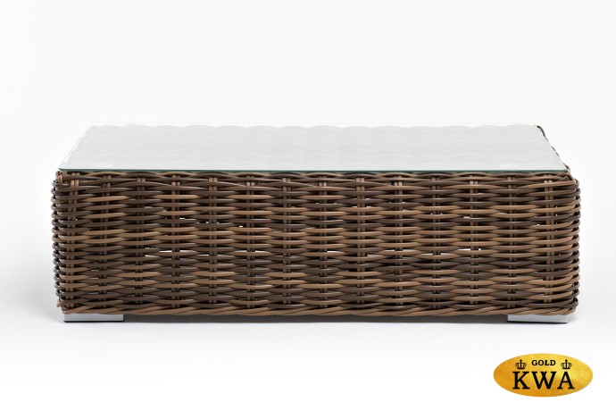 "Палермо" журнальный столик из искусственного ротанга, цвет соломенный