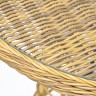"Эспрессо" плетеный круглый стол, диаметр 80 см, цвет соломенный