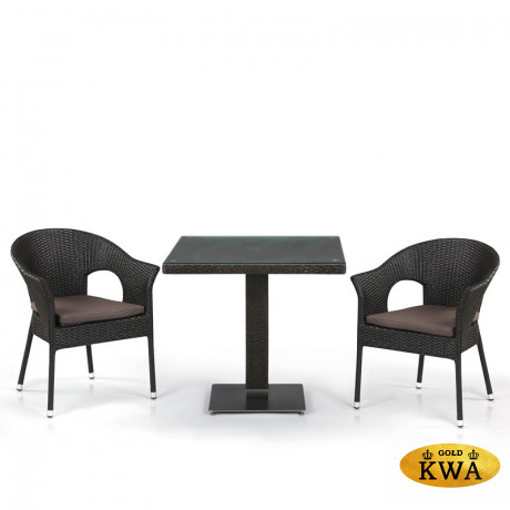 Комплект плетеной мебели T605SWT/Y97B-W53 Brown 2Pcs