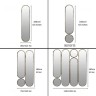 Deko mod.3 Gold Сет из 5-ти зеркал 35*160, 2х35*125 см, 2хØ35 см