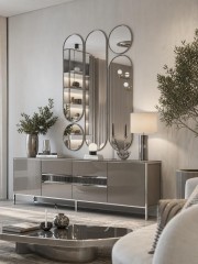 Deko mod.3 Gold Сет из 5-ти зеркал 35*160, 2х35*125 см, 2хØ35 см