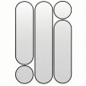 Deko mod.3 Gold Сет из 5-ти зеркал 35*160, 2х35*125 см, 2хØ35 см
