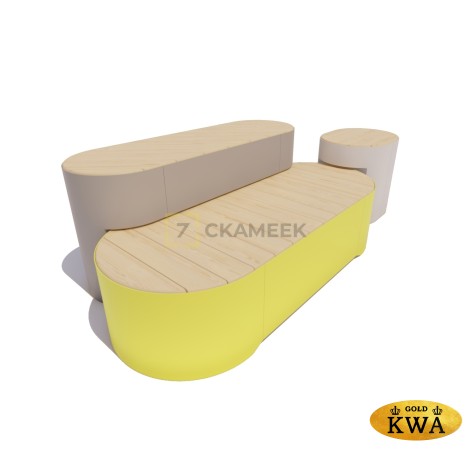 Сиденье «Остров» модель 5 (лиственница)